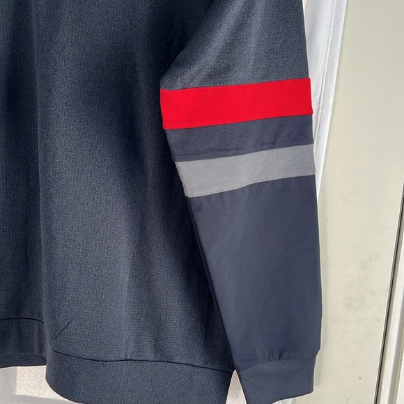 Adidas FC Bayern Munchin Zip Up Size XL Navy Blue Red EUC - Picture 6 of 9